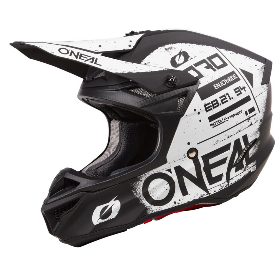 Helmet: ONEAL 2025 5SRS SCARZ V.25 Black/White