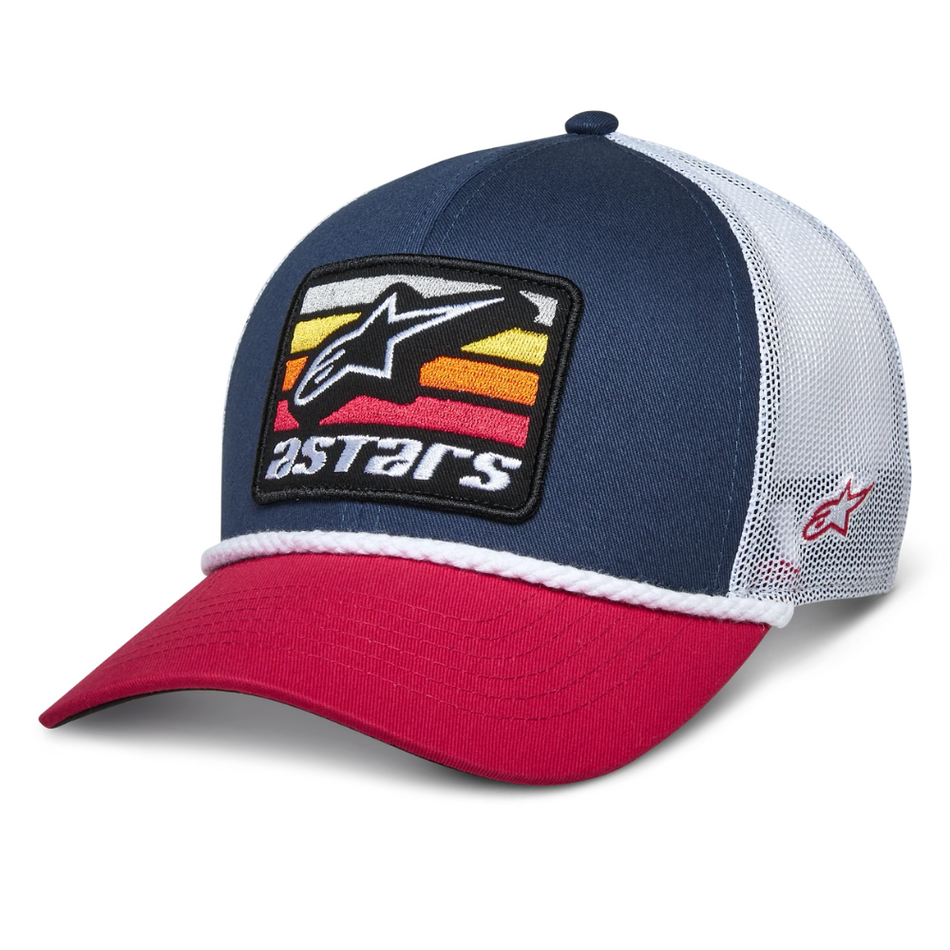 Hat: ALPINESTARS 2025 SELICA TRUCKER Navy/Red/White