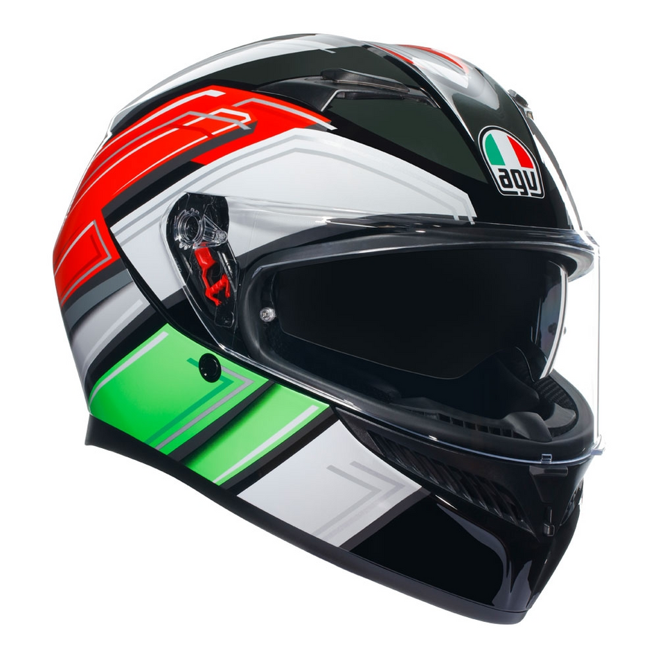 Helmet: AGV K3 WING Black/Italy