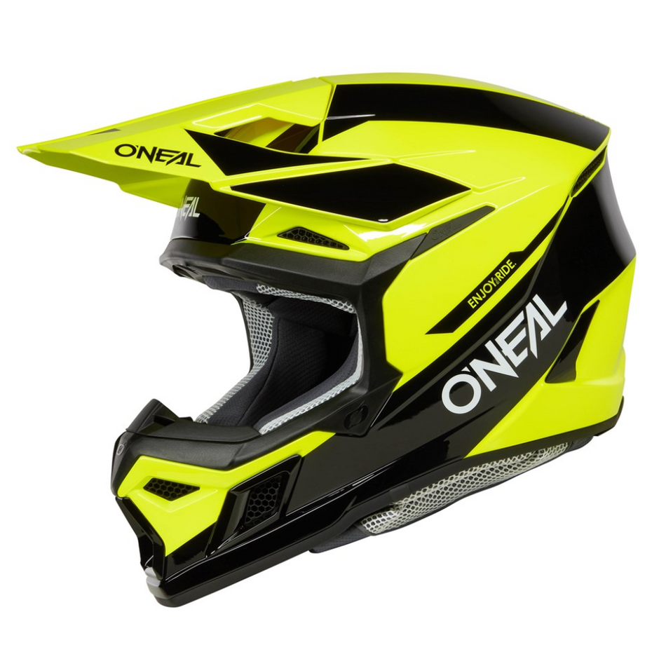 Helmet: ONEAL 2025 3SRS RACE V.25 Black/N-Yellow