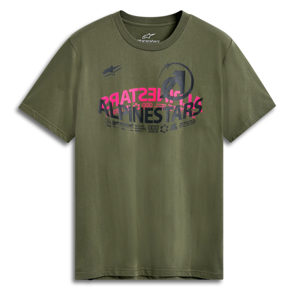 Tee: ALPINESTARS 2025 SEMICIRCLE SS CSF Military Green