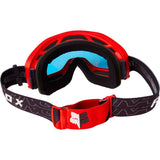 Goggles: FOX 2022 Youth MAIN PERIL MIRRORED Flo Red