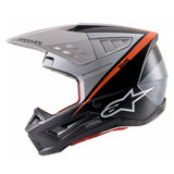 Helmet: ALPINESTARS SM5 RAYON MatBlk/White/FluOrg