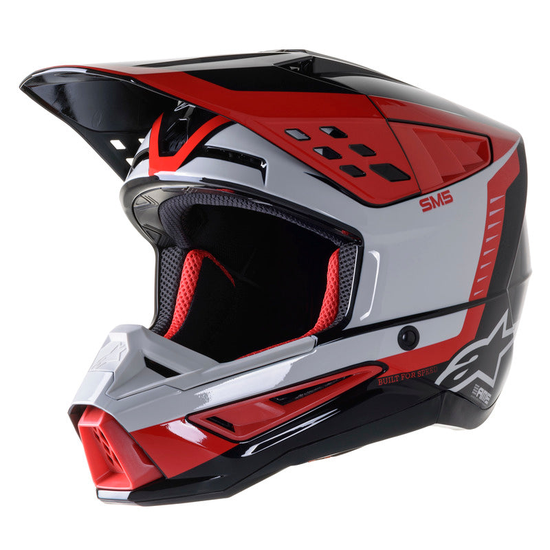 Helmet: ALPINESTARS SM5 BEAM Blk/Grey/Red