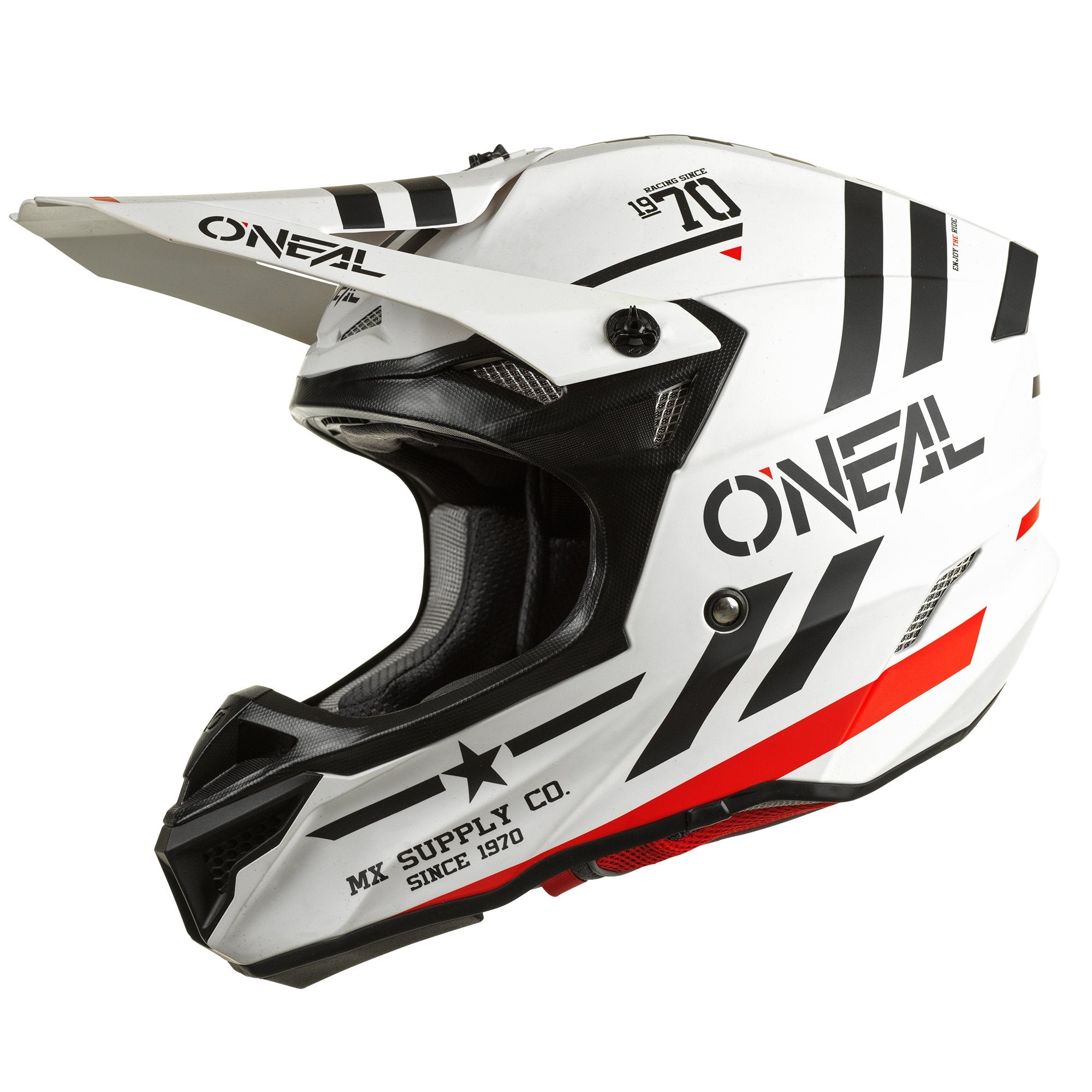 Helmet: ONEAL 2022 5 SRS SQUADRON White/Black