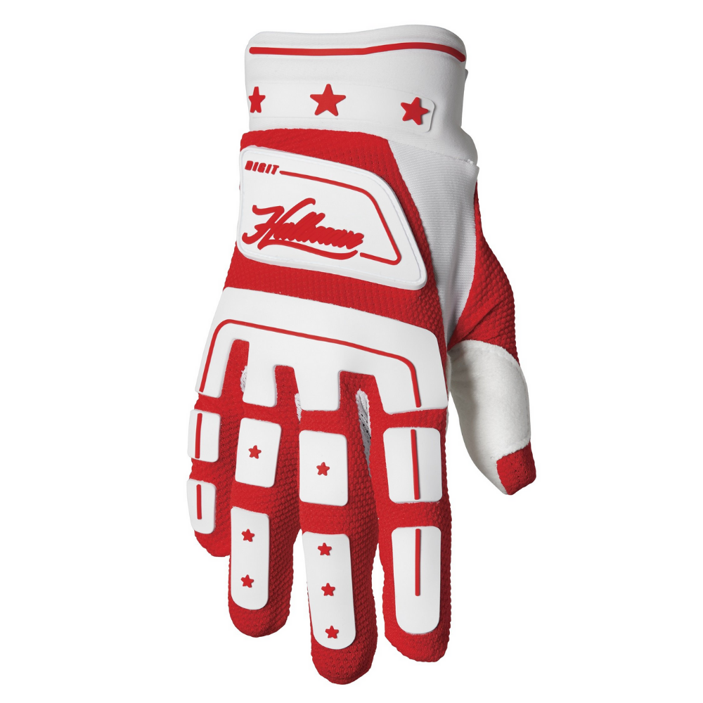 Gloves: THOR 2022 HALLMAN Digit White/Red