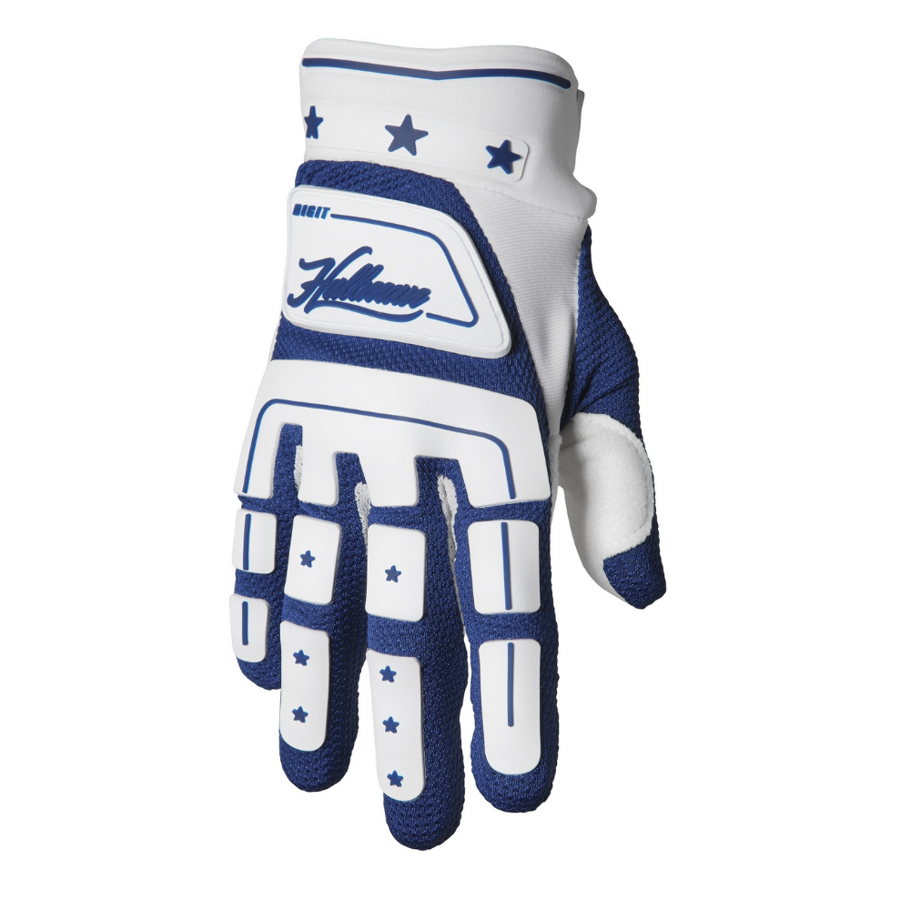 Gloves: THOR 2022 HALLMAN Digit White/Navy