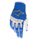 Gloves: ALPINESTARS 2023 TECHSTAR Ucla Blue Brushed Gold