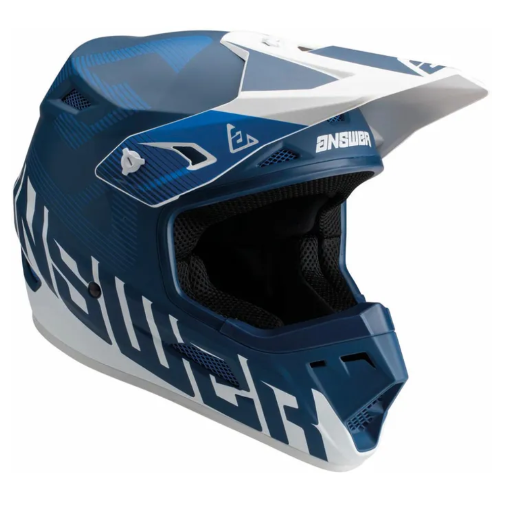 Helmet: ANSWER A23 AR1 V2 Bold Blue/White