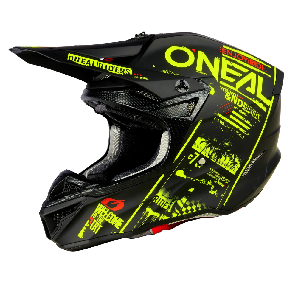 Helmet: ONEAL 2023 5 SRS Attack Black/Neon