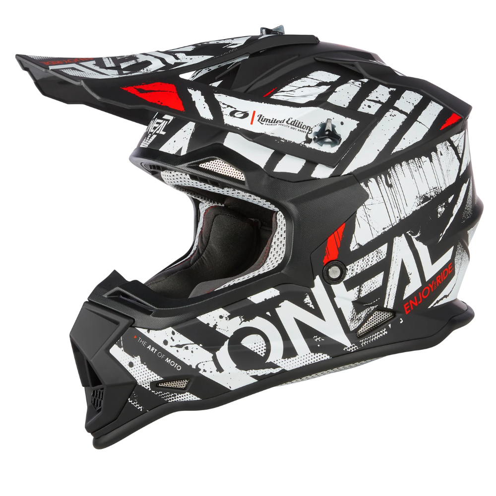 Helmet: ONEAL 2024 2 SRS Glitch Black/White