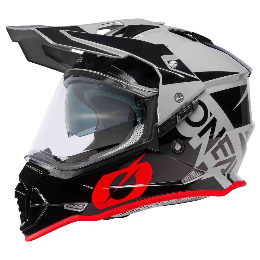 Helmet: ONEAL 2024 Sierra R Gray/Black/Red