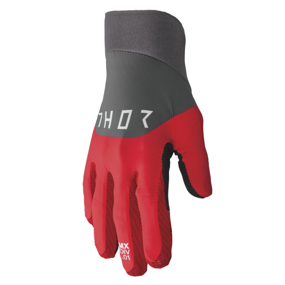 Gloves: THOR 2024 AGILE RIVAL Red/Charcoal
