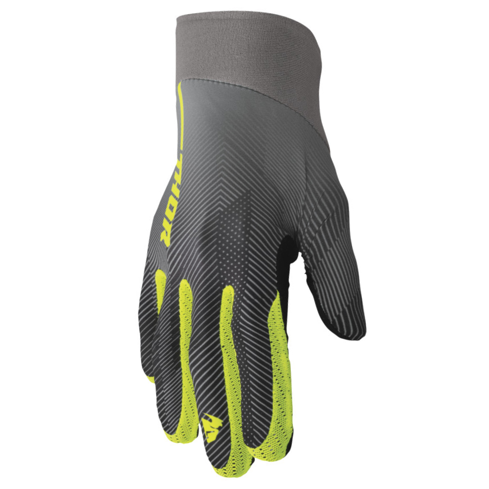 Gloves: THOR 2024 AGILE TECH Grey/Acid