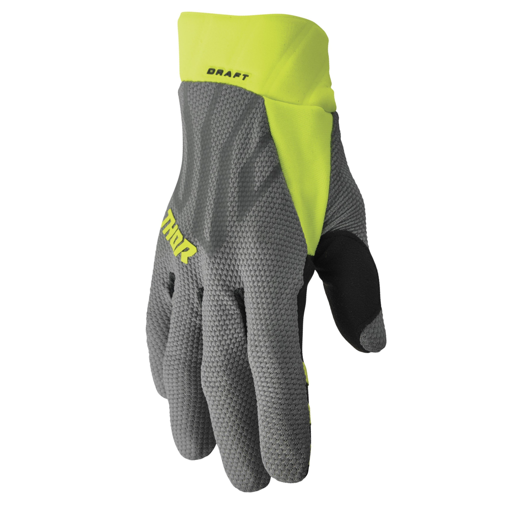Gloves: THOR 2023 DRAFT Grey/Acid