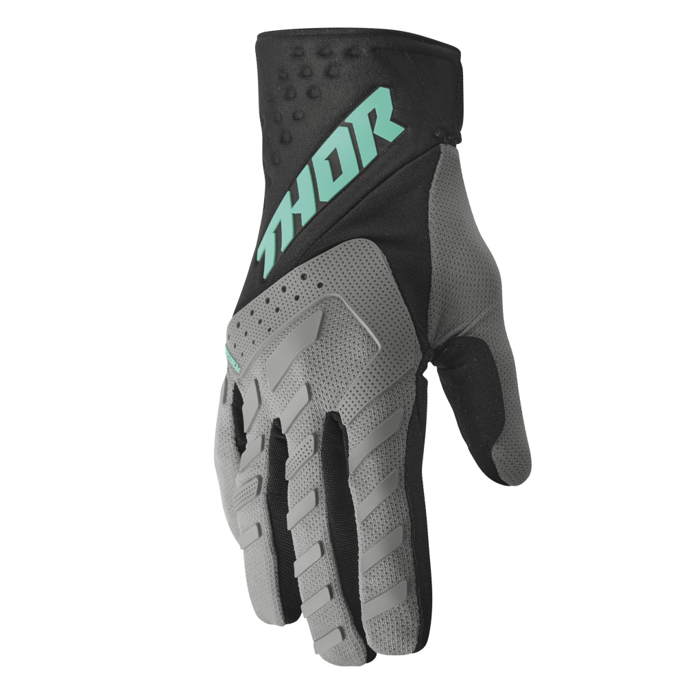 Gloves: THOR 2023 SPECTRUM Black/Mint
