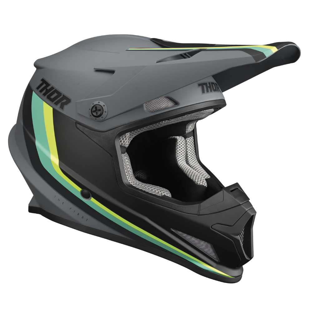 Helmet: THOR 2024 SECTOR MIPS RUNNER Grey/Teal