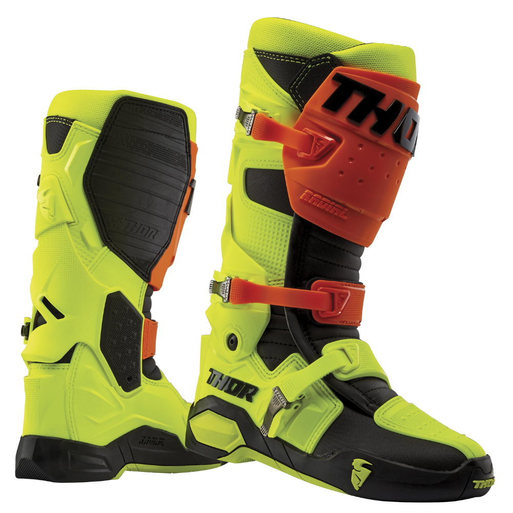 Boots: THOR 2024 RADIAL Flo Org/Yellow