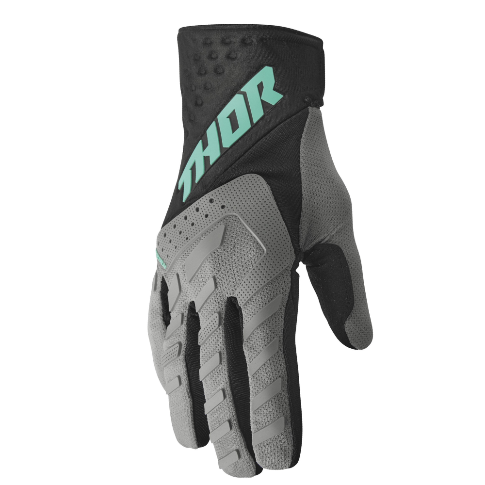 Gloves: THOR 2023 Youth SPECTRUM Gray/Black