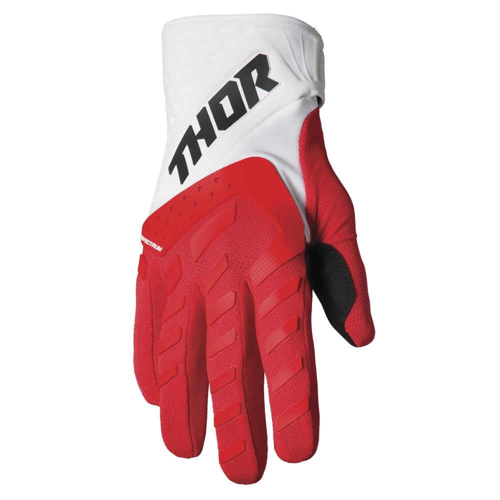 Gloves: THOR 2023 Youth SPECTRUM Red/White