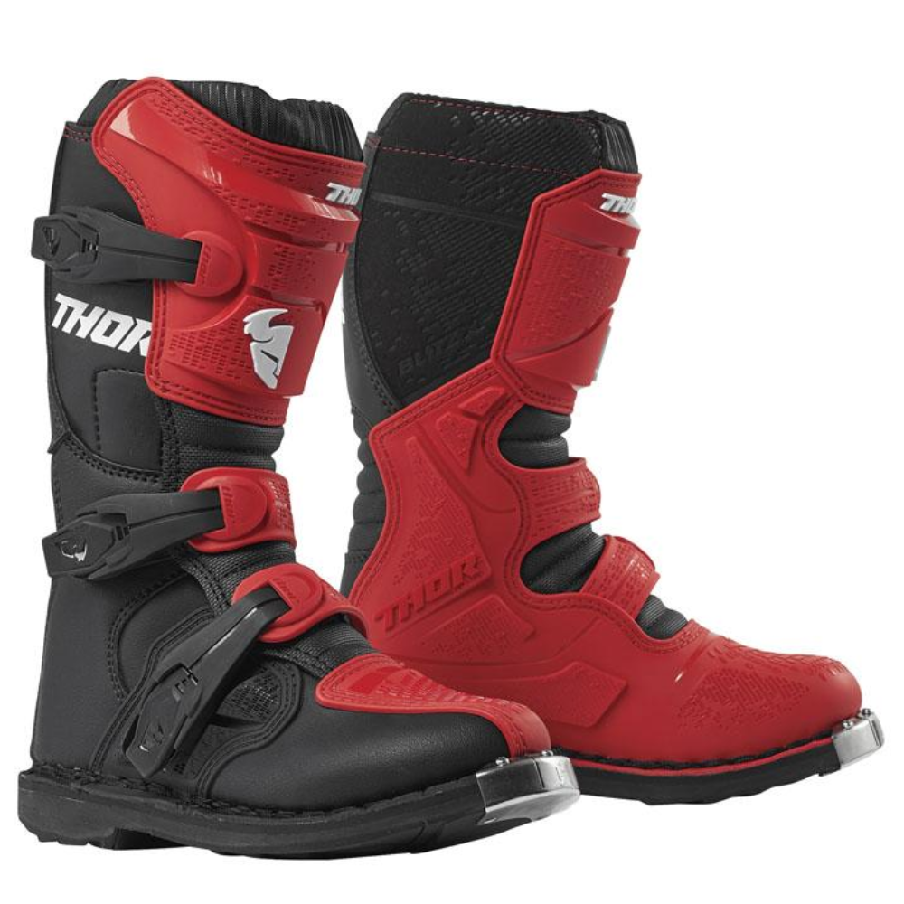 Boots: THOR 2024 Youth BLITZ XP Red/Black
