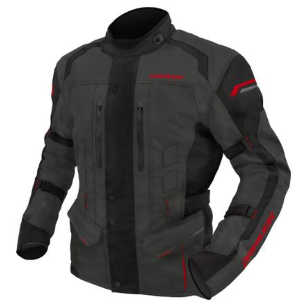 Jacket: DRIRIDER COMPASS 4 Grey/Blk/Red