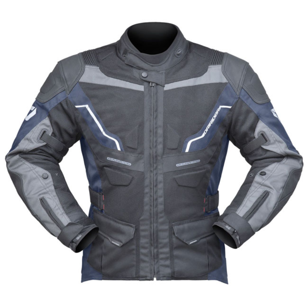 Jacket: DRIRIDER NORDIC 4 AIRFLOW Black/CobaltBlue