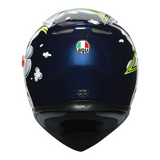 Helmet: AGV K-3 SV BUBBLE Blue/White/FluYell