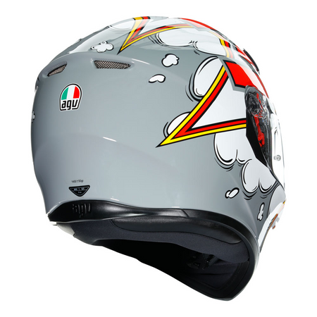 Helmet: AGV K-3 SV BUBBLE Grey/White – NO LIMITS MOTO