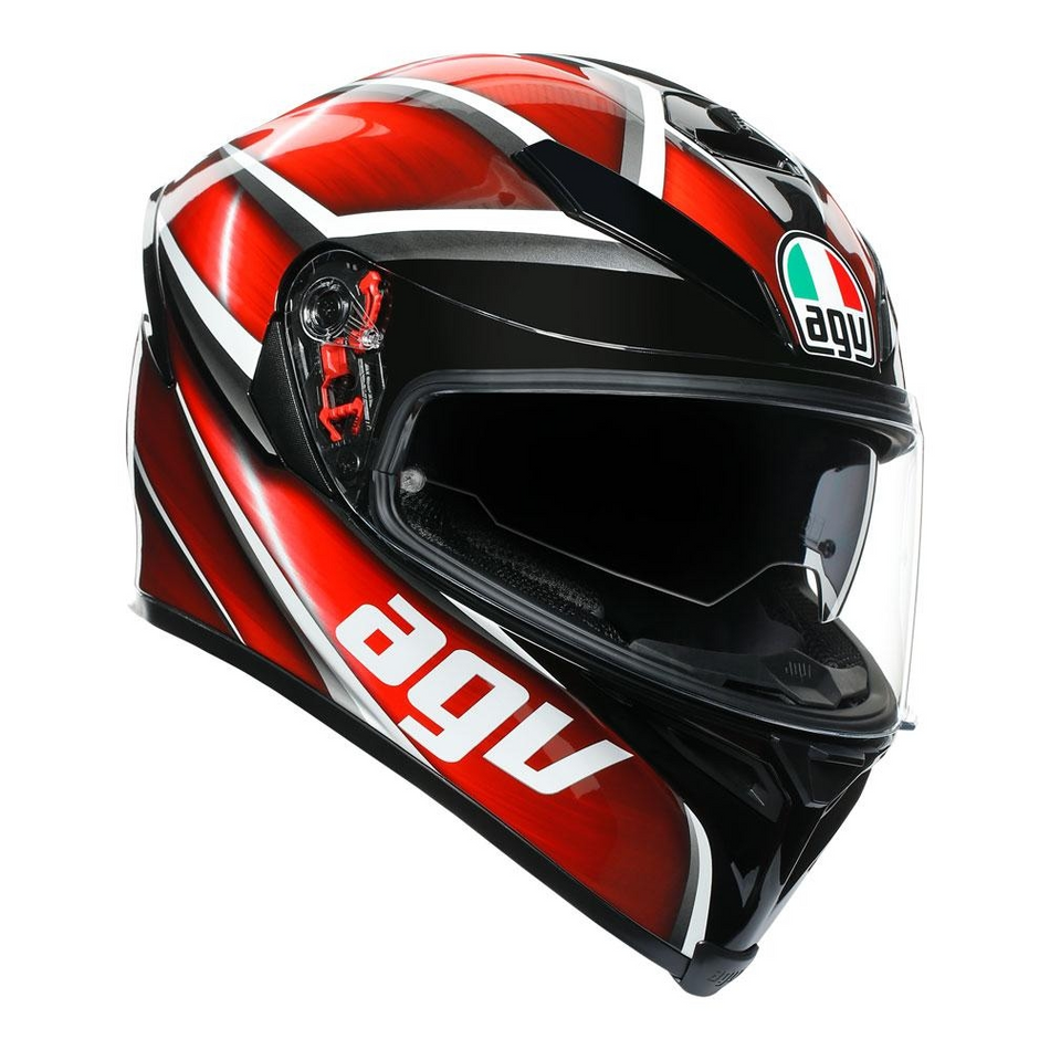 Helmet: AGV K-5 S TEMPEST Black/Red