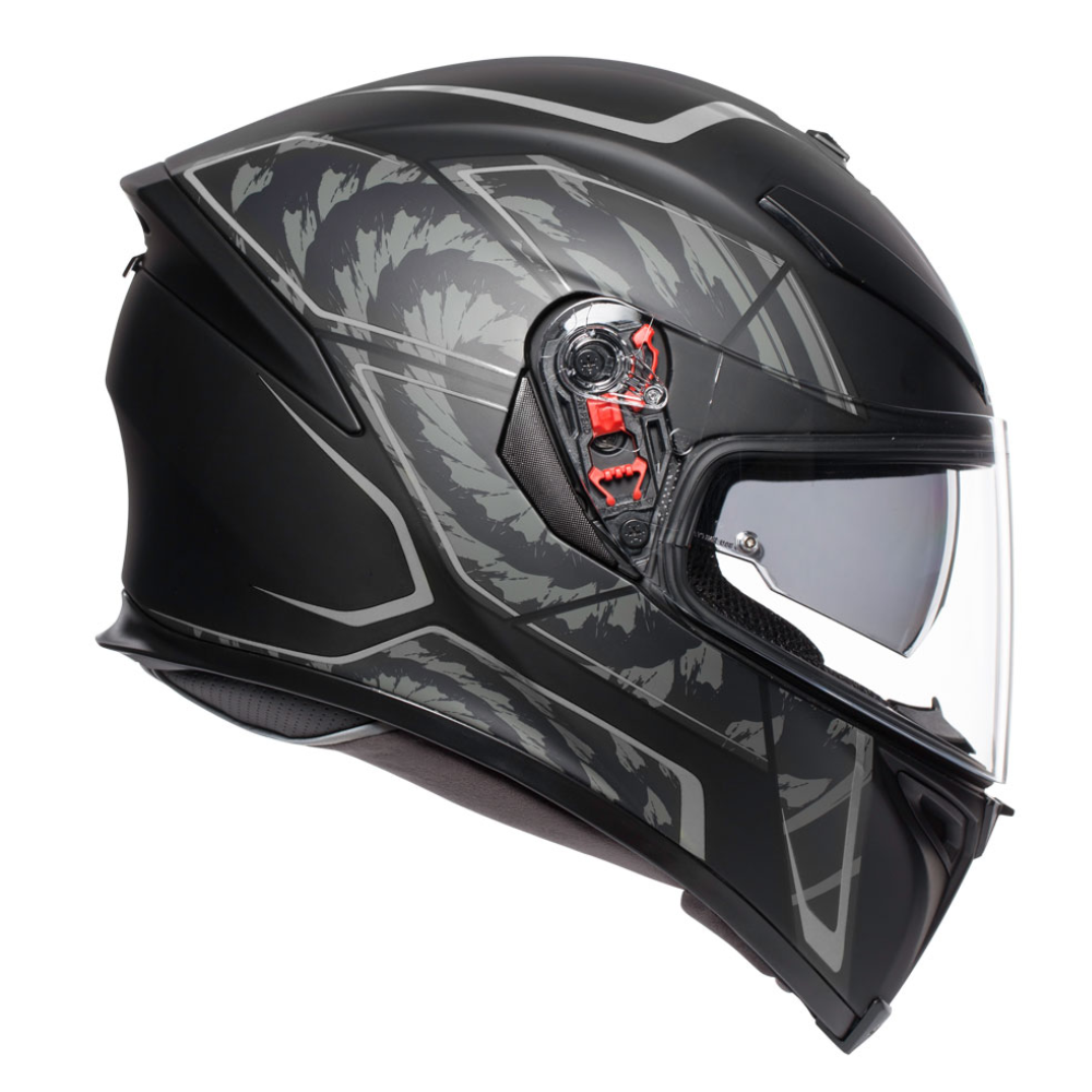 Helmet: AGV K-5 S TORNADO Black/Silver – NO LIMITS MOTO