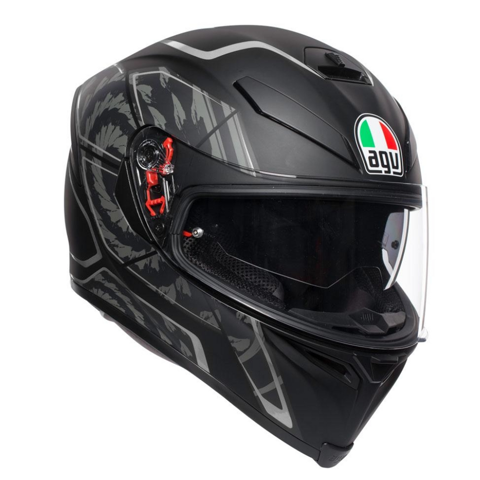 Helmet: AGV K-5 S TORNADO Black/Silver