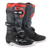 Boots: ALPINESTARS Youth TECH 7S Blk/DrkGry/FluRed