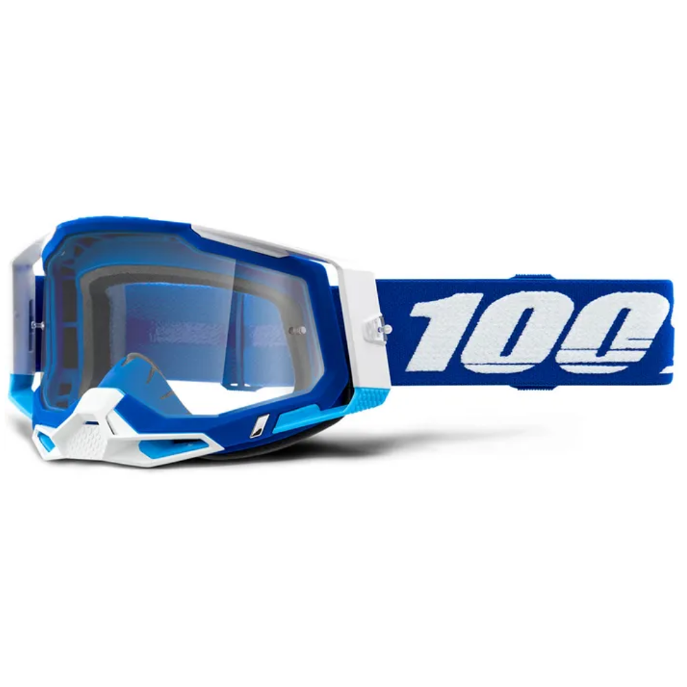 Goggles: 100% RACECRAFT 2 Blue Clear