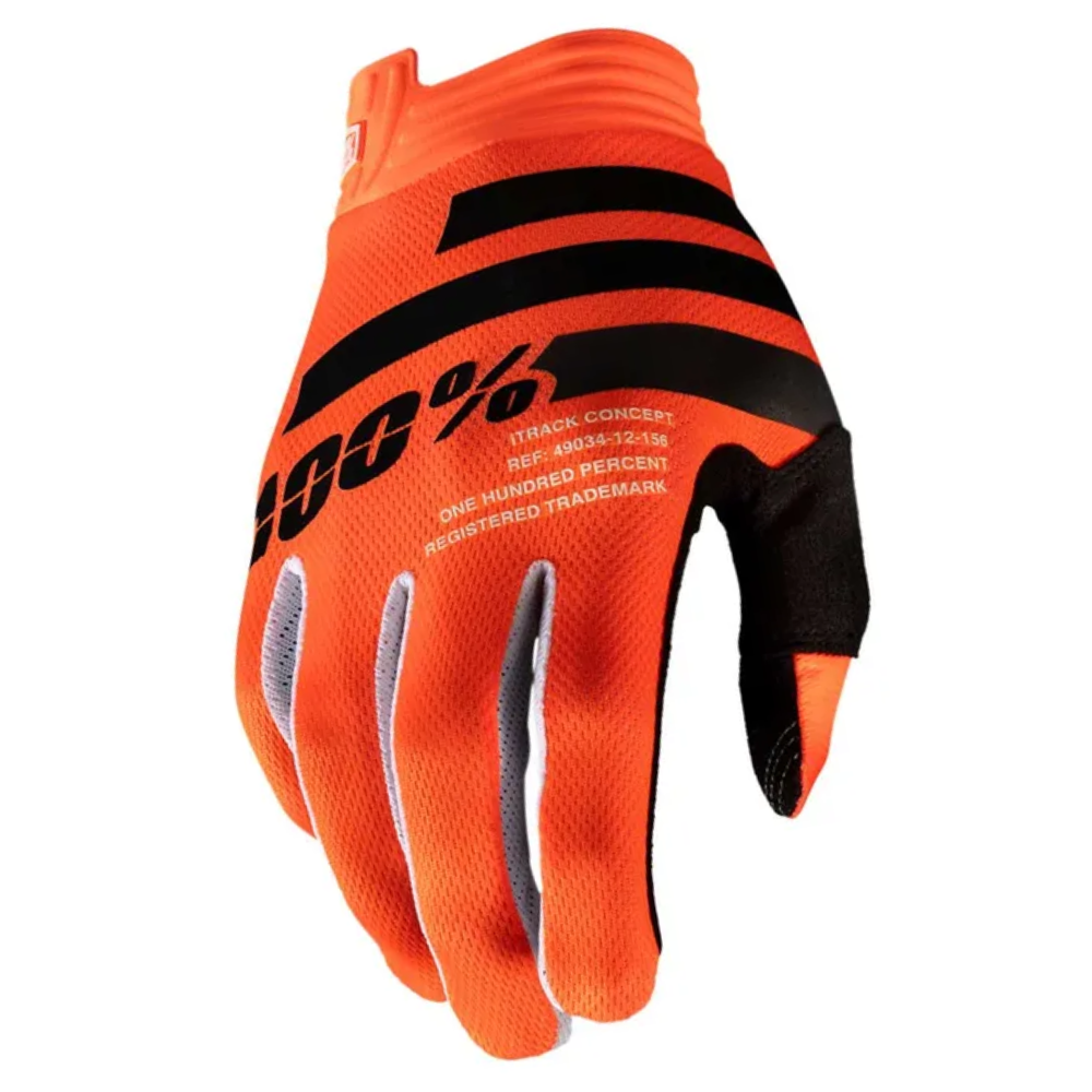 Gloves: 100% iTRACK Orange/Black