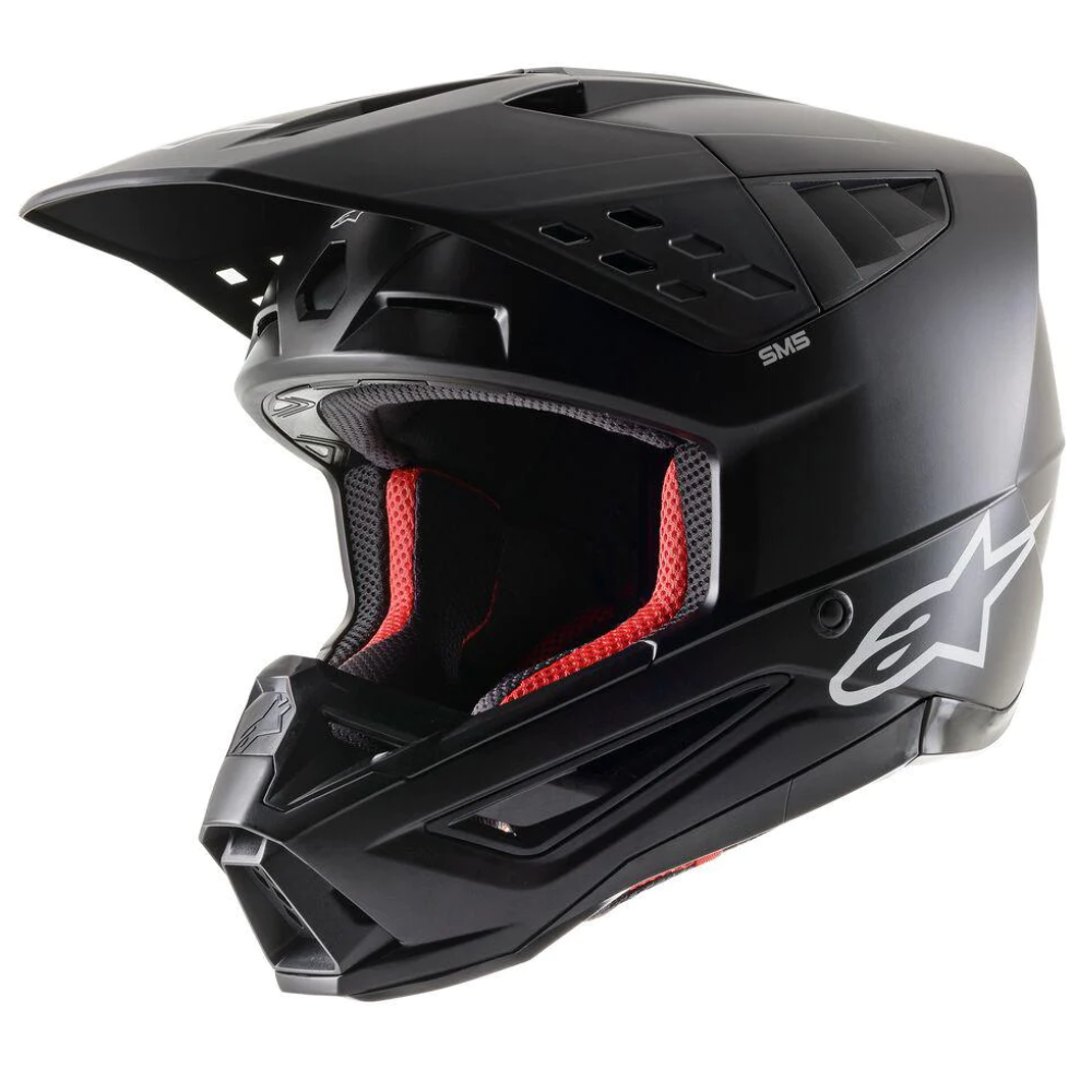 Helmet: ALPINESTARS SM5 SOLID ECE Black Matte