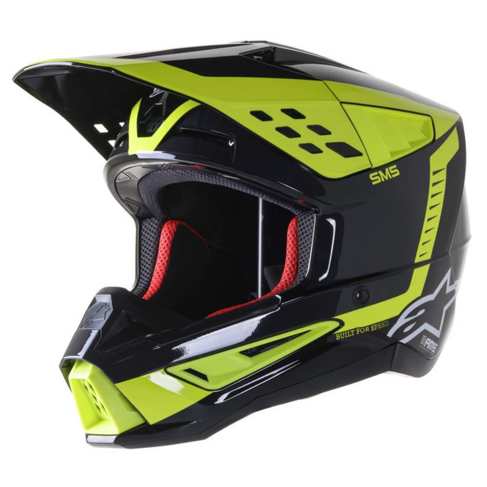 Helmet: ALPINESTARS SM5 BEAM Blk/Wht Gry/FluoYell