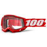 Goggles: 100% ACCURI 2 ENDURO MOTO Red Clear