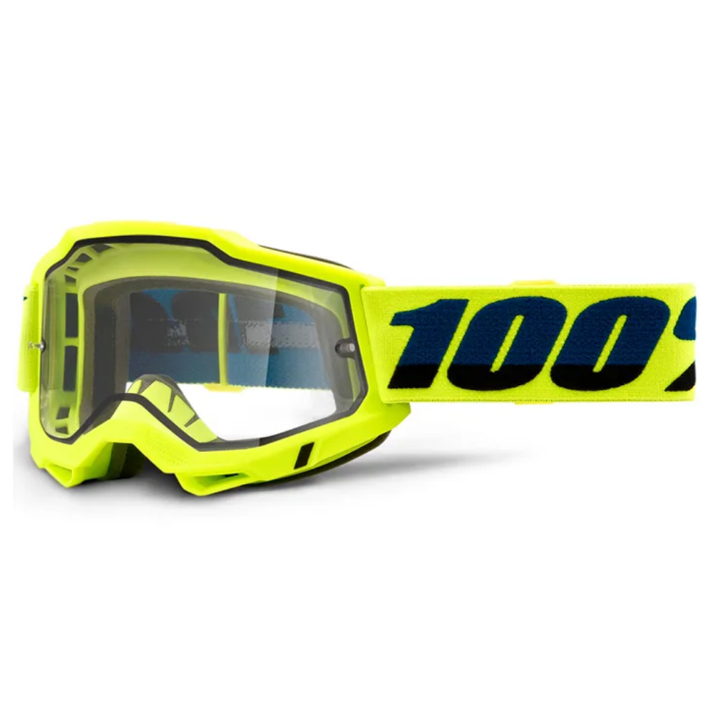 Goggles: 100% ACCURI 2 ENDURO MOTO Yellow Clear
