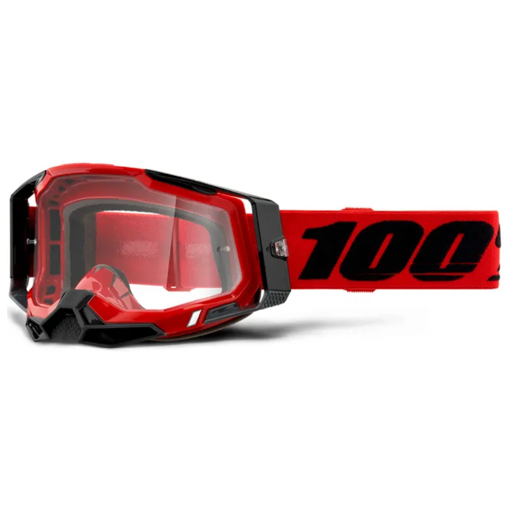 Goggles: 100% RACECRAFT 2 Red Clear