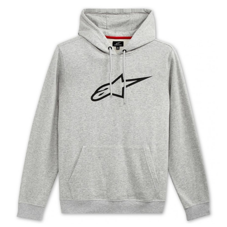 Hoodie: ALPINESTARS AGELESS PULLOVER Grey Heather Black