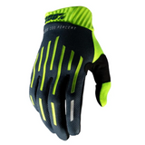 Gloves: 100% RIDEFIT FlouYellow/Charcoal