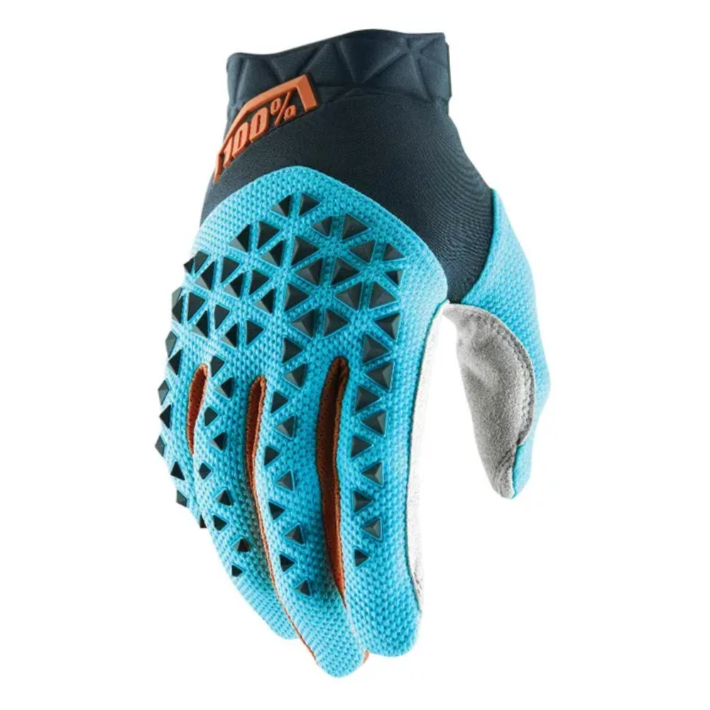Gloves: 100% AIRMATIC SteelGrey/Blue